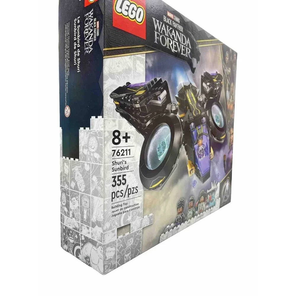 LEGO MARVEL BLACK PANTHER WAKANDA FOREVER 355 PCS SHURI’S SUNBIRD